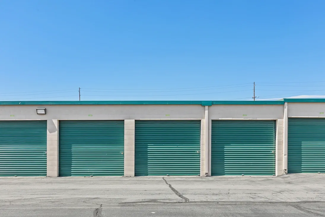 Outdoor storage units.