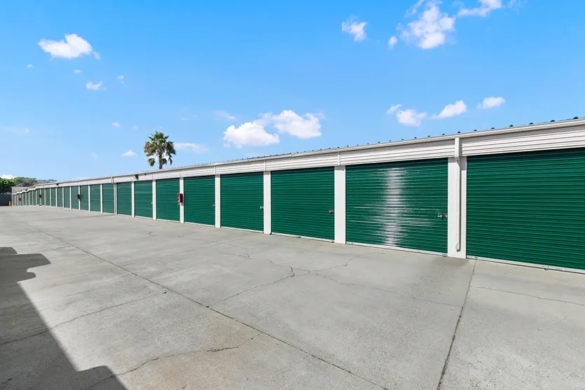 Rows of large exterior storage units.