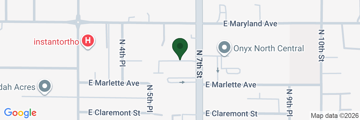 Map showing facility locations